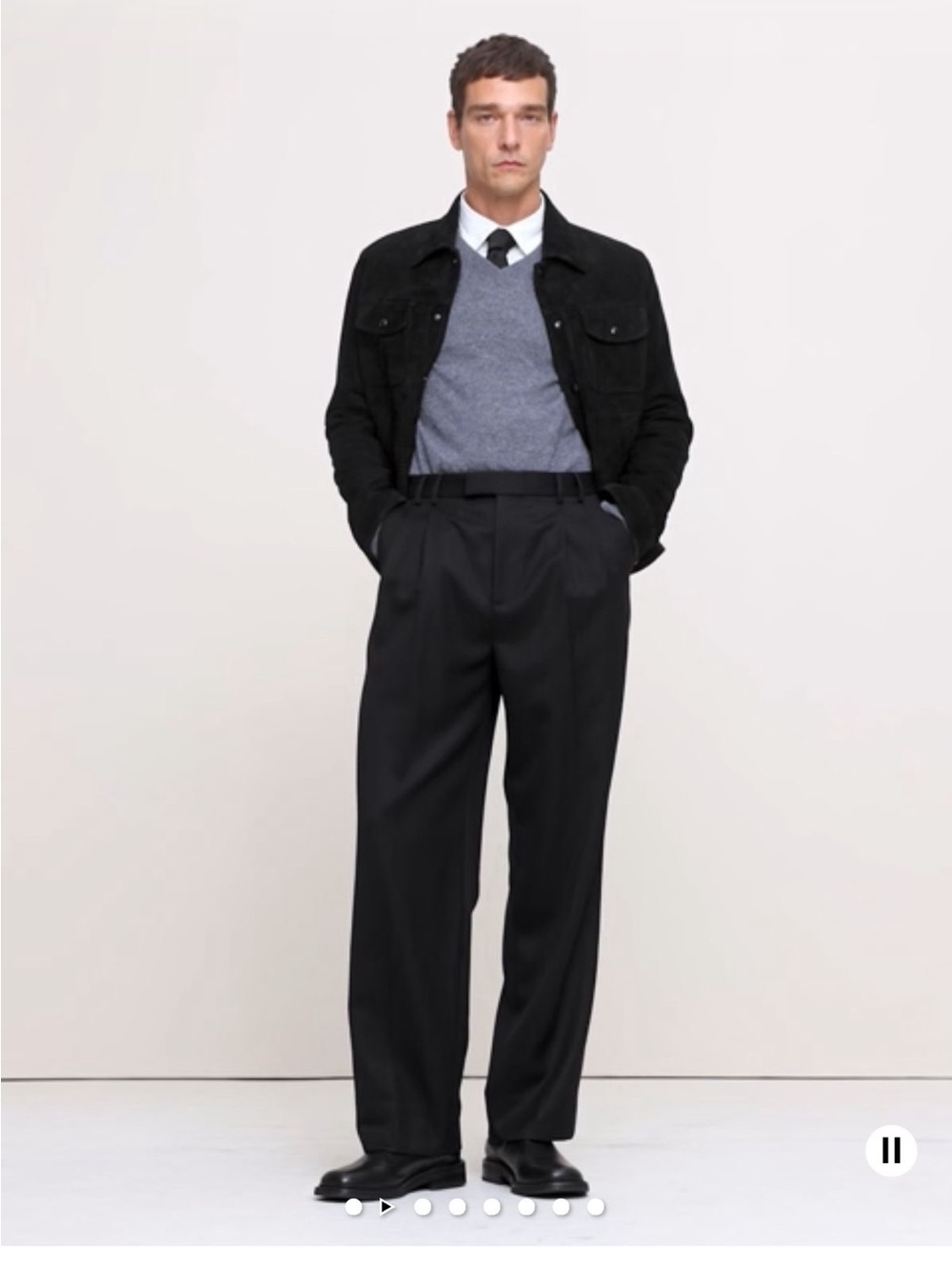 Banana Republic Straight Pleated Twill Dress Pants
